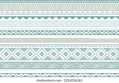 Ethnic vector seamless pattern. Tribal geometric background, boho motif, maya, aztec ornament illustration. rug textile print texture