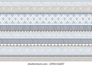 Ethnic vector seamless pattern. Tribal geometric background, boho motif, maya, aztec ornament illustration. rug textile print texture