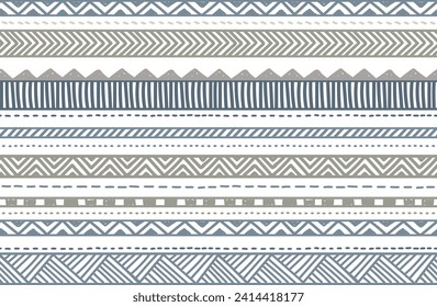 Ethnic vector seamless pattern. Tribal geometric background, boho motif, maya, aztec ornament illustration. rug textile print texture