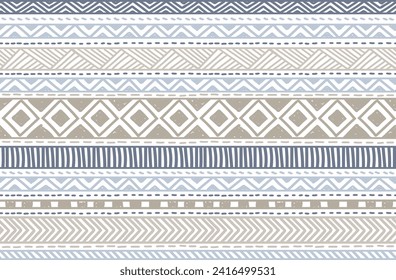 Ethnic vector seamless pattern. Tribal geometric background, boho motif, maya, aztec ornament illustration. rug textile print texture