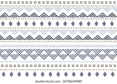 Ethnic vector seamless pattern. Tribal geometric background, boho motif, maya, aztec ornament. mexican print