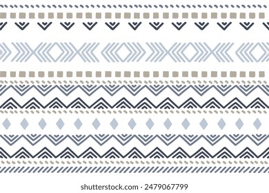 Ethnic vector seamless pattern. Tribal geometric background, boho motif, maya, aztec ornament. mexican print