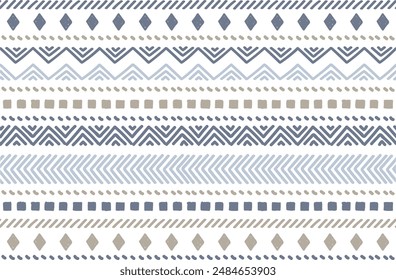 Ethnic vector seamless pattern. Tribal geometric background, boho motif, maya, aztec ornament. mexican print