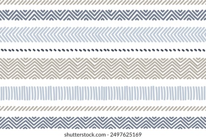 Ethnic vector seamless pattern. Tribal geometric background, boho motif, maya, aztec ornament. mexican print