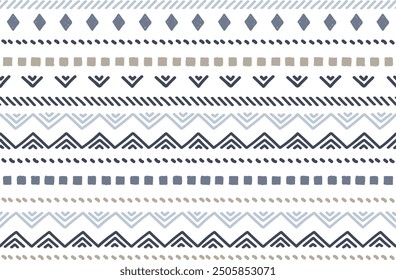 Ethnic vector seamless pattern. Tribal geometric background, boho motif, maya, aztec ornament. mexican print