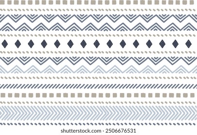 Ethnic vector seamless pattern. Tribal geometric background, boho motif, maya, aztec ornament. mexican print