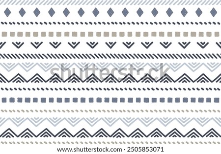 Ethnic vector seamless pattern. Tribal geometric background, boho motif, maya, aztec ornament. mexican print