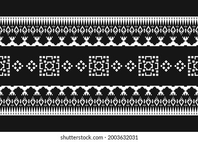 vector étnico, vector tribal, diseño de patrones de rayas sin costura para fondo, alfombra, papel tapiz, ropa, envoltura, batik, tela.