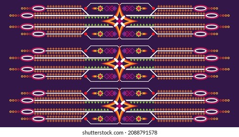 Patrón geométrico abstracto EP14 de las formas verticales interminables.Diseño para fondo, alfombra, papel tapiz, ropa, envoltura, batik, tela, vector