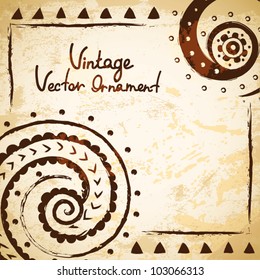 Ethnic vintage ornament background