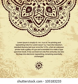 Ethnic vintage ornament background