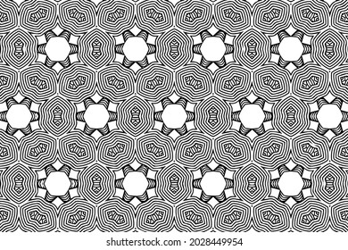 Ethnic vintage pattern, geometric background, original arabesque. Oriental, Asian, Indonesian, Mexican, Aztec ornament. Template black white for art, painting, design, textiles.