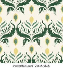 Ethnic wallpaper, seamless fabric pattern, abstract ikat, carpet, fabric, batik