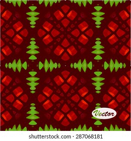 Ethnic watercolor decorative ornamental striped seamless pattern. Vector version.
