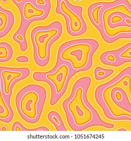 Ethnic watercolor seamless background pattern, decorated with abstract ornament. Textured watercolor for boho, hippie fashion swimwear handcrafted colorful painting. Textile tie dye, trendy vintage