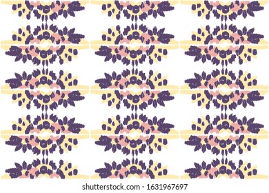 Ethnic wave pattern. Seamless  ehnic carpet African pattern.  Aztec style. Geometric mosaic 
