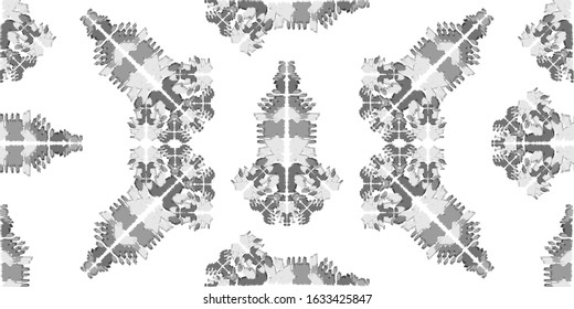 Ethnic wave pattern. Seamless  ehnic carpet African pattern.  Aztec style. Geometric abstract pattern