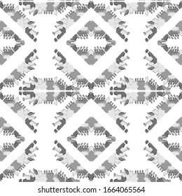 Ethnic wave pattern. Seamless  ehnic carpet African pattern.  Aztec style. Geometric mosaic 