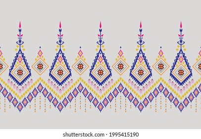 Fondo abstracto de zigzag étnico. Patrón sin foco en el estilo tribal, folclórico y mexicano. Impresión de adorno de arte geométrico azteca.Diseño de alfombras, papel pintado, ropa, envoltura, tela, cubierta