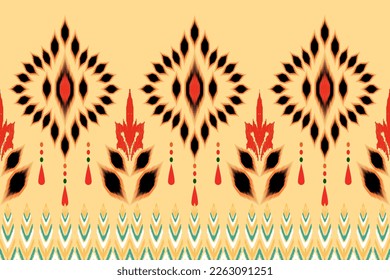 Fondo abstracto de zigzag étnico. Patrón sin foco en el diseño tribal, de bordado folclórico, de arte Ikat. Impresión de adorno de arte geométrico azteca.Diseño de alfombras, papel pintado, ropa, envoltura, tela, cubierta