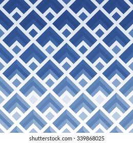 Ethnic ZigZag Pattern. Grid Pattern. Abstract colorful Background. Wavy background. Oriental background. Winter background. Blue background. Vector Regular Texture