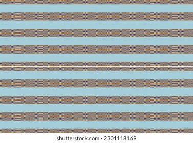 Ethnic zigzag pattern in retro colors, Aztec style seamless vector background
