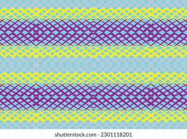 Ethnic zigzag pattern in retro colors, Aztec style seamless vector background
