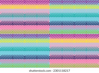 Ethnic zigzag pattern in retro colors, Aztec style seamless vector background
