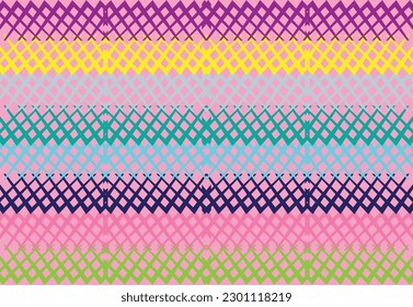 Patrón de zigzag étnico en colores retro, estilo azteca fondo vectorial sin costura
