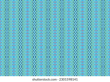 Ethnic zigzag pattern in retro colors, Aztec style seamless vector background