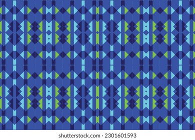 Ethnic zigzag pattern in retro colors, Aztec style seamless vector background