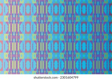 Patrón de zigzag étnico en colores retro, estilo azteca fondo vectorial sin costura
