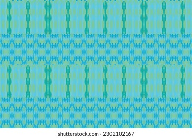 Ethnic zigzag pattern in retro colors, Aztec style seamless vector background