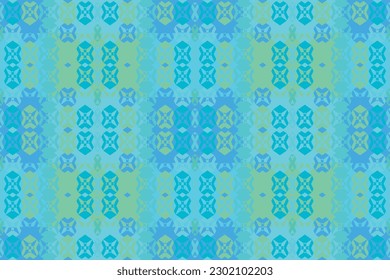 Ethnic zigzag pattern in retro colors, Aztec style seamless vector background