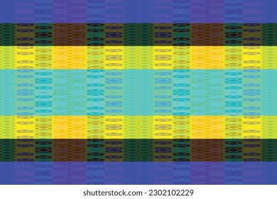 Patrón de zigzag étnico en colores retro, estilo azteca fondo vectorial sin costura
