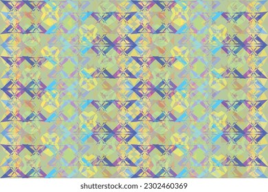 Ethnic zigzag pattern in retro colors, Aztec style seamless vector background
