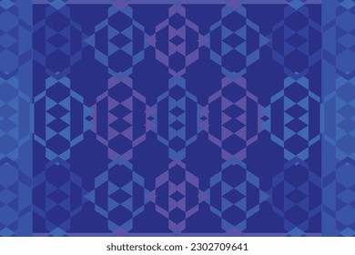 Ethnic zigzag pattern in retro colors, Aztec style seamless vector background