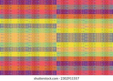 Ethnic zigzag pattern in retro colors, Aztec style seamless vector background
