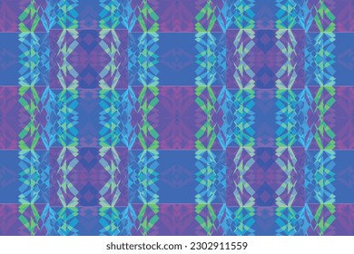 Ethnic zigzag pattern in retro colors, Aztec style seamless vector background
