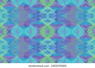 Ethnic zigzag pattern in retro colors, Aztec style seamless vector background          