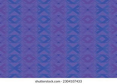 Ethnic zigzag pattern in retro colors, Aztec style seamless vector background