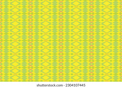 Ethnic zigzag pattern in retro colors, Aztec style seamless vector background