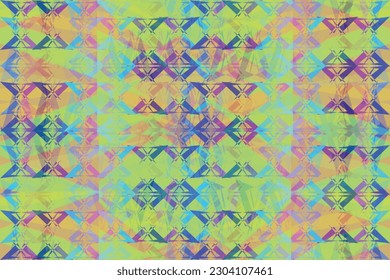 Patrón de zigzag étnico en colores retro, estilo azteca fondo vectorial sin costura