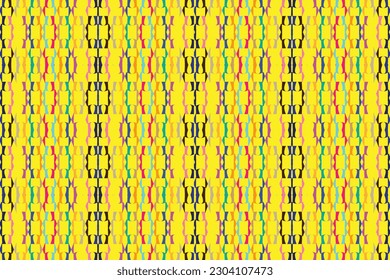 Ethnic zigzag pattern in retro colors, Aztec style seamless vector background