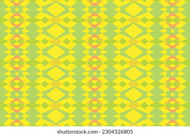 Ethnic zigzag pattern in retro colors, Aztec style seamless vector background