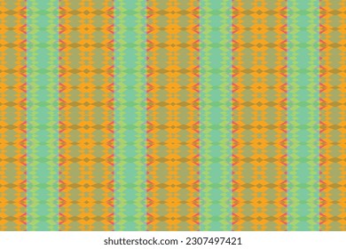 Ethnic zigzag pattern in retro colors, Aztec style seamless vector background