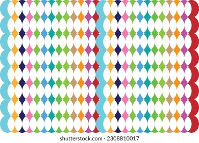 
Ethnic zigzag pattern in retro colors, Aztec style seamless vector background