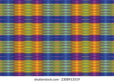 
Ethnic zigzag pattern in retro colors, Aztec style seamless vector background