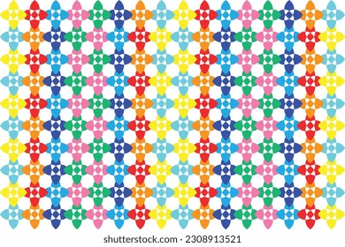 
Ethnic zigzag pattern in retro colors, Aztec style seamless vector background