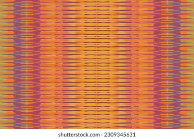 Ethnic zigzag pattern in retro colors, Aztec style seamless vector background
